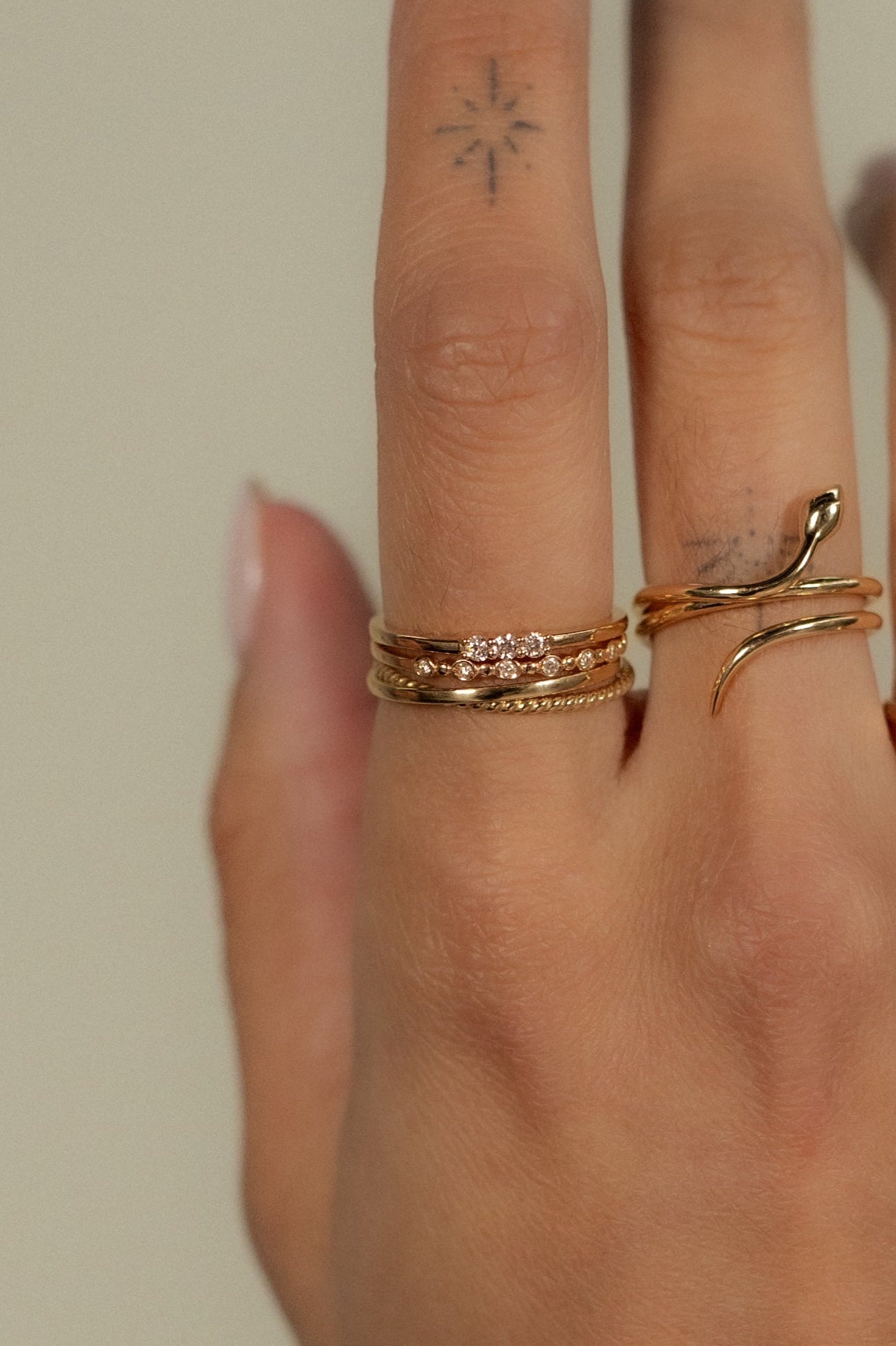 Diamond small ring